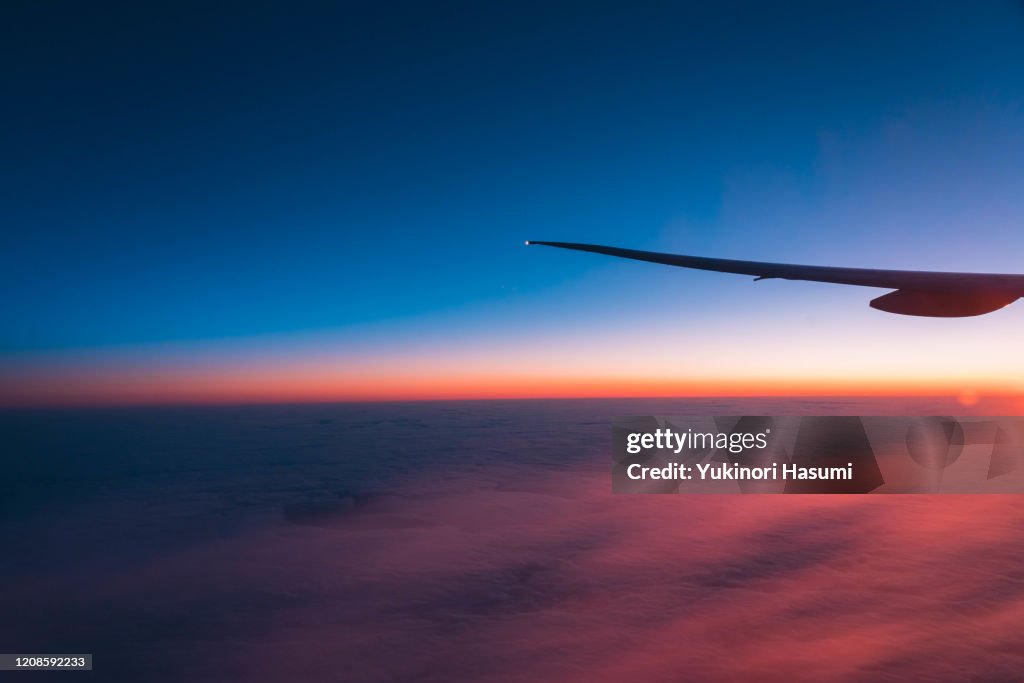 Dawn from airplane