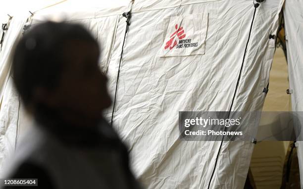Tour & Taxis : ouverture du centre de triage, d'accueil et d'hébergement de MSF pour les populations vulnérables exclues du système de réponse contre...