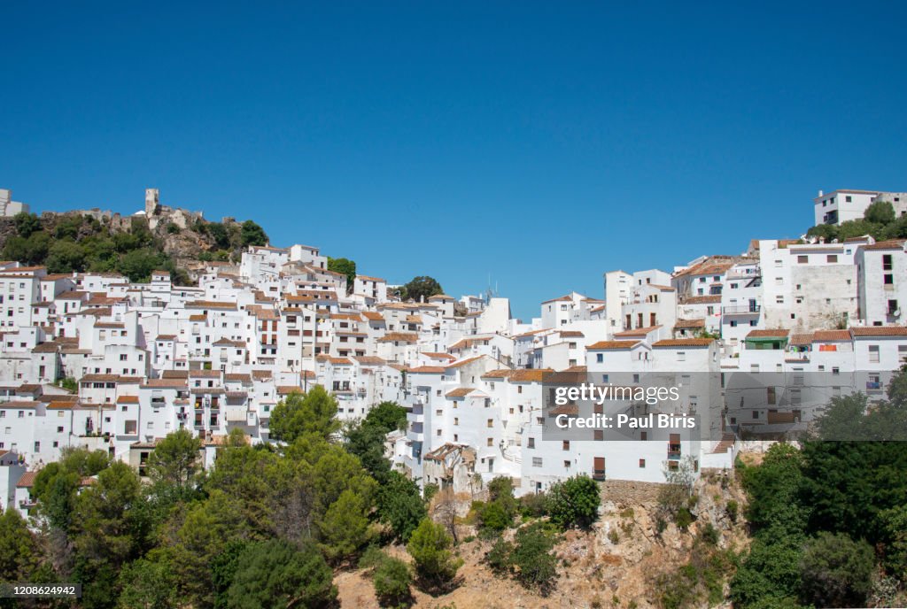 View of Casares, Pueblos Blancos (White Towns), Andalusia, Spain