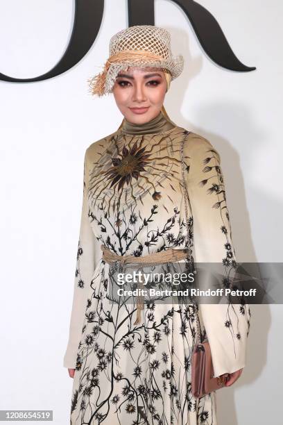 Neelofa Mohd Noor attends the Dior show as part of the Paris Fashion Week Womenswear Fall/Winter 2020/2021 on February 25, 2020 in Paris, France.