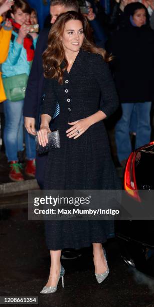 Catherine, Duchess of Cambridge attends a charity performance of "Dear Evan Hansen" in aid of The Royal Foundation at the Noel Coward Theatre on...