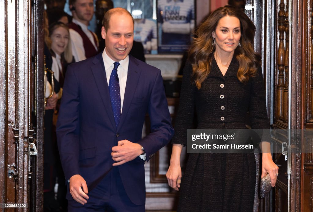 The Duke And Duchess Of Cambridge Attend A Charity Performance Of "Dear Evan Hansen"