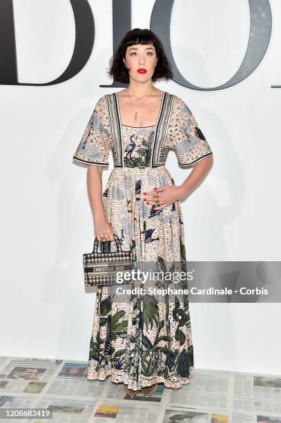 Mia Moretti attends the Dior show as part of the Paris Fashion Week Womenswear Fall/Winter 2020/2021 on February 25, 2020 in Paris, France.