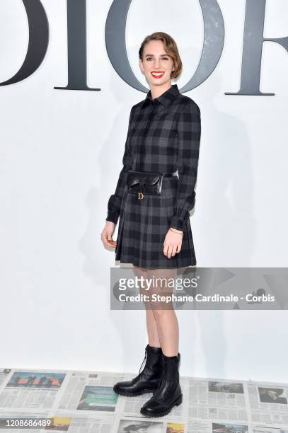 Maya Hawke attends the Dior show as part of the Paris Fashion Week Womenswear Fall/Winter 2020/2021 on February 25, 2020 in Paris, France.
