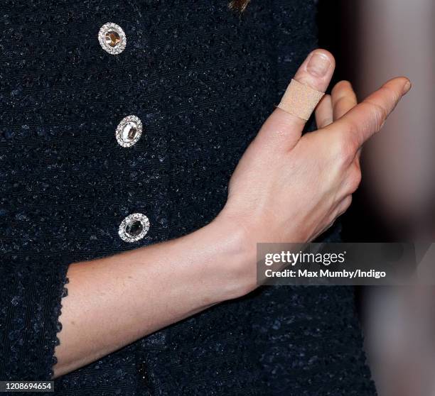 Catherine, Duchess of Cambridge attends a charity performance of "Dear Evan Hansen" in aid of The Royal Foundation at the Noel Coward Theatre on...