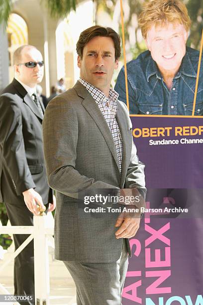 Jon Hamm attends Sundance Channel photocall at the Carlton Hotel on October 6, 2010 in Cannes, France.