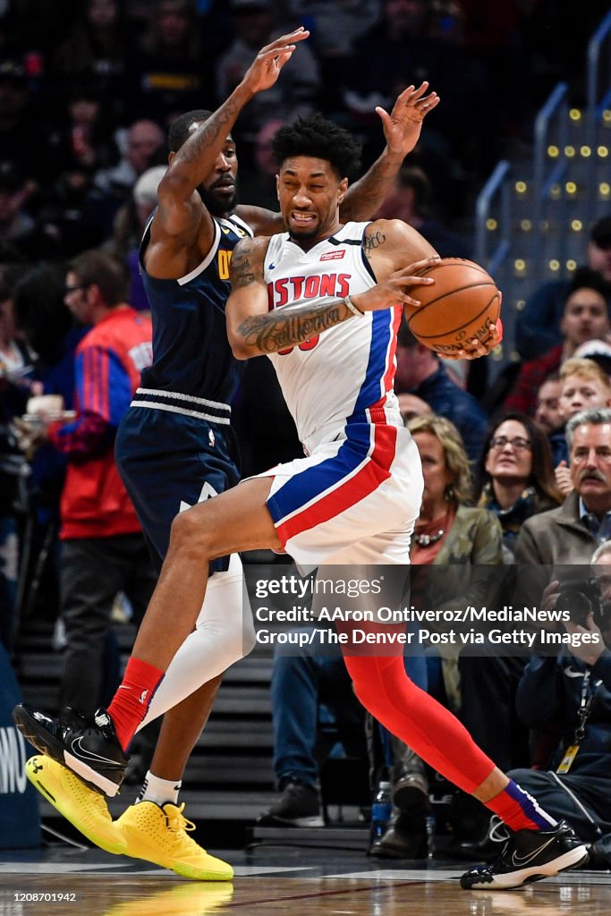 DENVER NUGGETS VS DETROIT PISTONS, NBA REGULAR SEASON