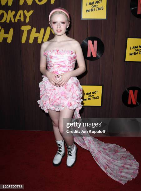 Lachlan Watson attends Netflix's "I Am Not Okay With This" Photocall at The London West Hollywood on February 25, 2020 in West Hollywood, California.
