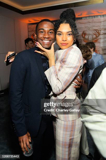 Zachary Williams and Sofia Bryant attends the premiere of Netflix's "I AM NOT OKAY WITH THIS" at The London West Hollywood on February 25, 2020 in...