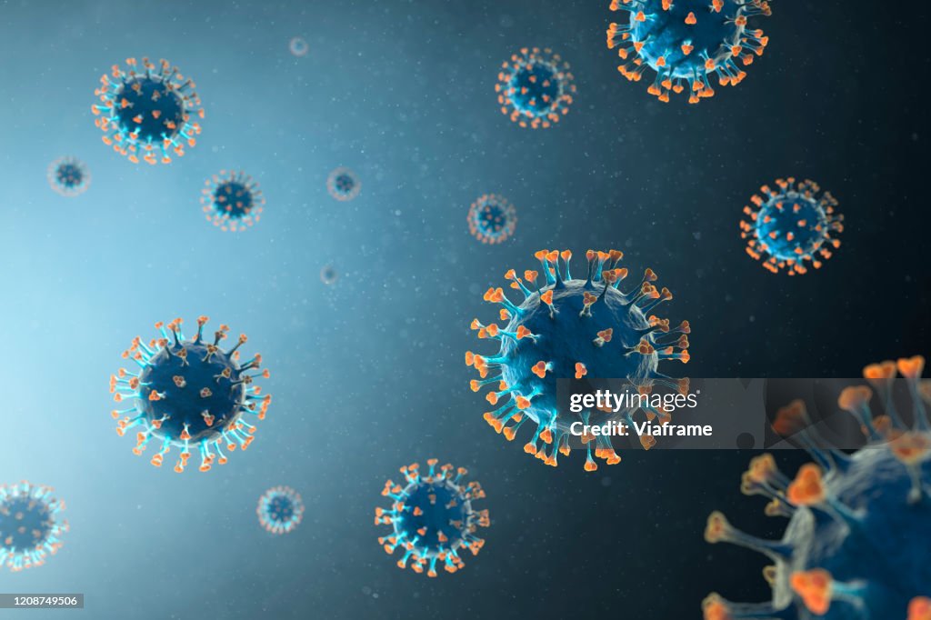 Coronavirus scattered