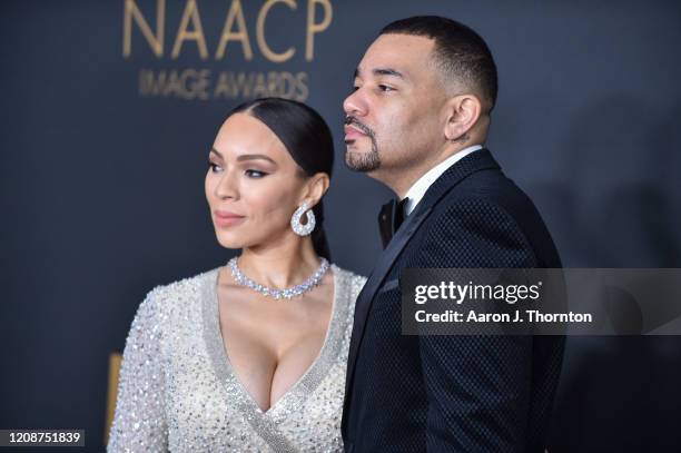 Gia Casey and DJ Envy attend the 51st NAACP Image Awards at the Pasadena Civic Auditorium on February 22, 2020 in Pasadena, California.