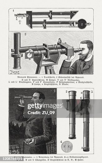 First Photometer Historic Photometer By Eleuthère Mascart And Henry Woodcuts Published ...