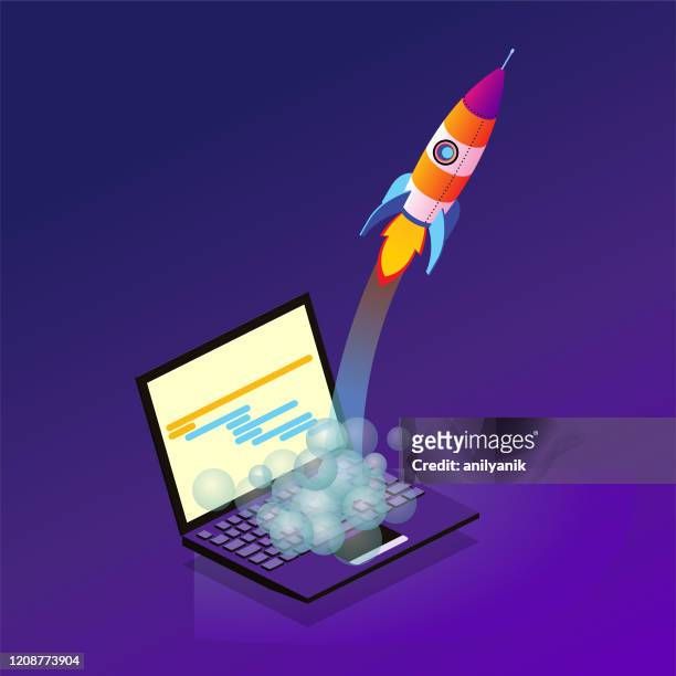 project launch - launch event stock illustrations