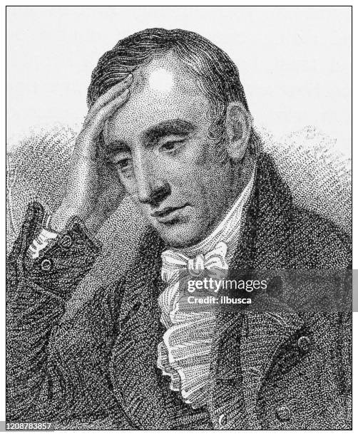 Wordsworth Vector Antique Illustration Of Important People Of The Past William Wordsworth ...