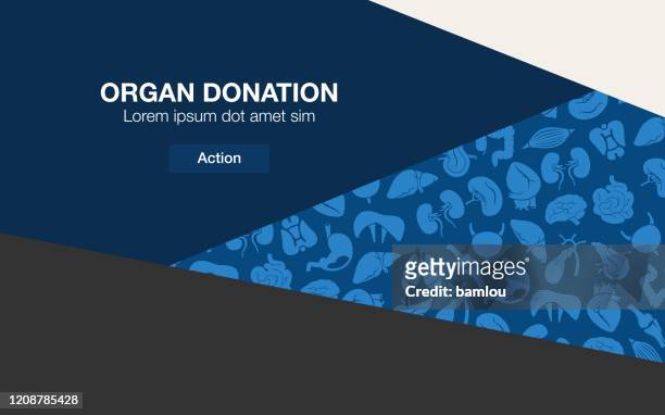 human internal organs icon set on classic blue palette design background - kidney donation stock illustrations