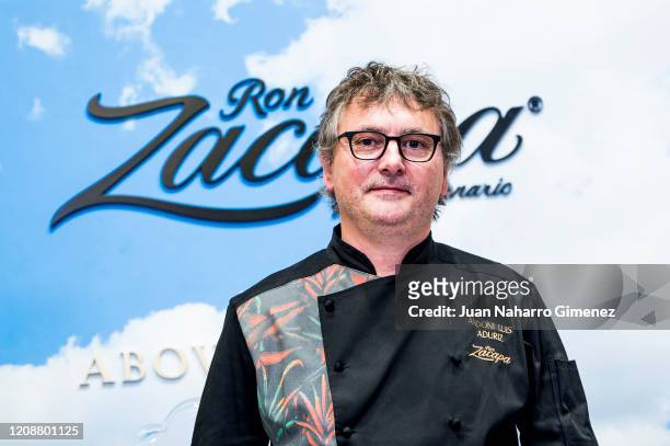 Spanish chef Andoni Luis Aduriz attends 'Ron Zacapa' photocall during ARCOmadrid 2020 at Ifema on February 26, 2020 in Madrid, Spain.
