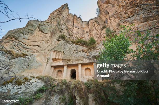 cave church in cappadocia - göreme stock pictures, royalty-free photos & images