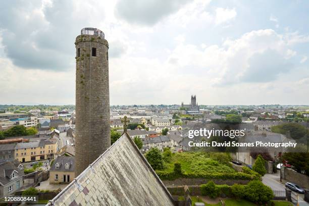 a view over the skyline of county kildare, ireland - county kildare fotografías e imágenes de stock