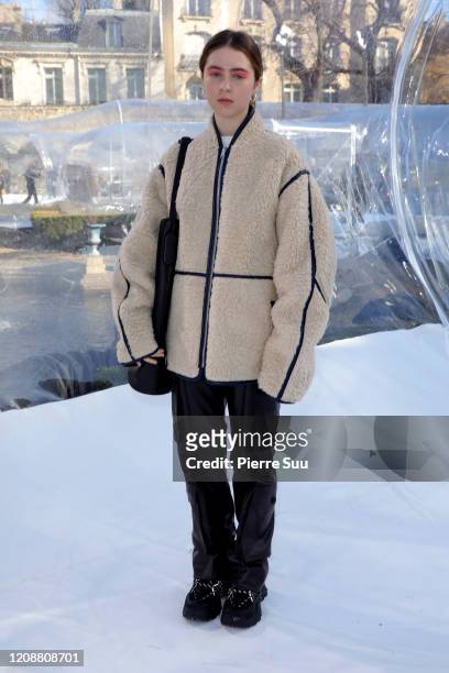Clairo attends the Kenzo show as part of the Paris Fashion Week Womenswear Fall/Winter 2020/2021 on February 26, 2020 in Paris, France.