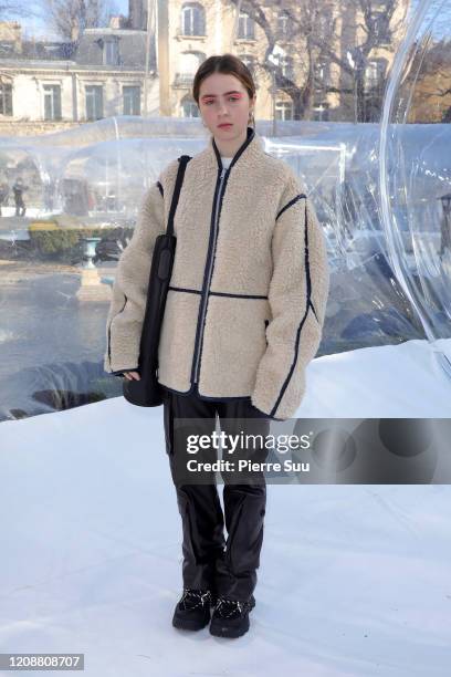 Clairo attends the Kenzo show as part of the Paris Fashion Week Womenswear Fall/Winter 2020/2021 on February 26, 2020 in Paris, France.