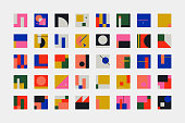 Bauhaus Abstract Vector Shapes Collection