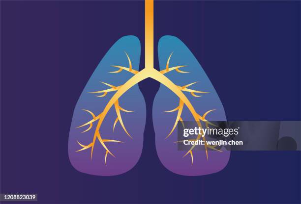 lung ct stock illustration - human hologram stock illustrations