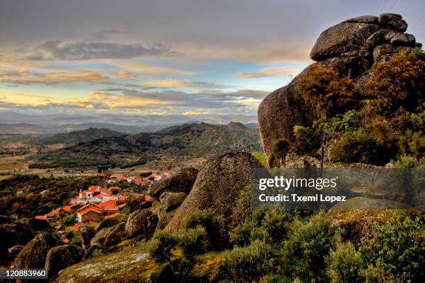 granite mountain, monsanto - monsanto portugal stock pictures, royalty-free photos & images