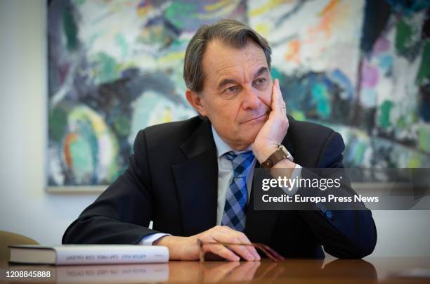The president of catalan Generalitat between 2010 and 2016 Artur Mas is seen on an interview on February 26, 2020 in Barcelona, Spain.