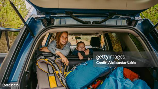 road trip anticipation - fall camping stock pictures, royalty-free photos & images