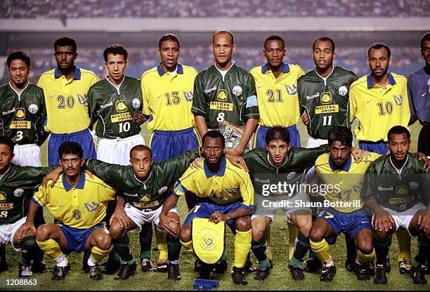 Al-Nassr and Raja Casablanca line up for the FIFA Club World Championship group A match at the Morumbi Stadium in Sao Paulo, Brazil. Al-Nassr won...