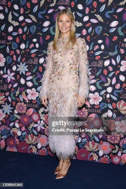 Gwyneth Paltrow attends the Harper's Bazaar Exhibition as part of the Paris Fashion Week Womenswear Fall/Winter 2020/2021 At Musee Des Arts...