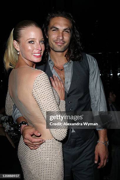 Rachel Nichols and Jason Momoa at The Conan The Barbarian World Premiere After Party held at The Ritz Carlton on August 11, 2011 in Los Angeles,...