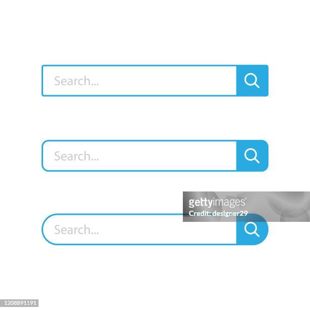 ilustraciones, imágenes clip art, dibujos animados e iconos de stock de icono de la barra de búsqueda establecer diseño vectorial en fondo blanco. - field mouse