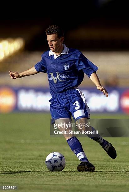 Fausto de Amicis of South Melbourne in action during the World Club Championships against Manchester United played at the Maracana Stadium in Rio de...