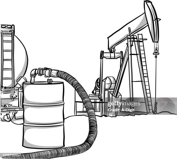 Oil Rig Colouring In Oil Mining Coloring Pages