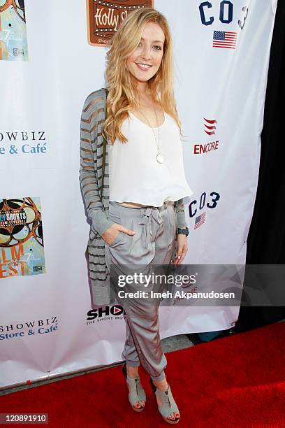 Jennifer Finnigan arrvies at the HollyShorts Short Films Festival Opening Night Gala on August 11, 2011 in Hollywood, California.