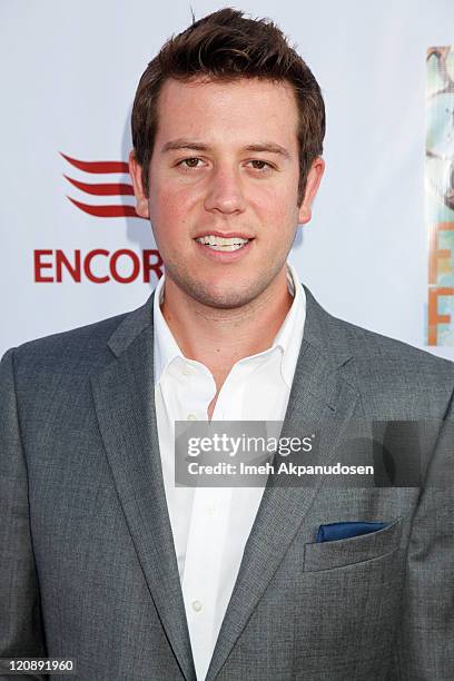 Ben Lyons arrvies at the HollyShorts Short Films Festival Opening Night Gala on August 11, 2011 in Hollywood, California.