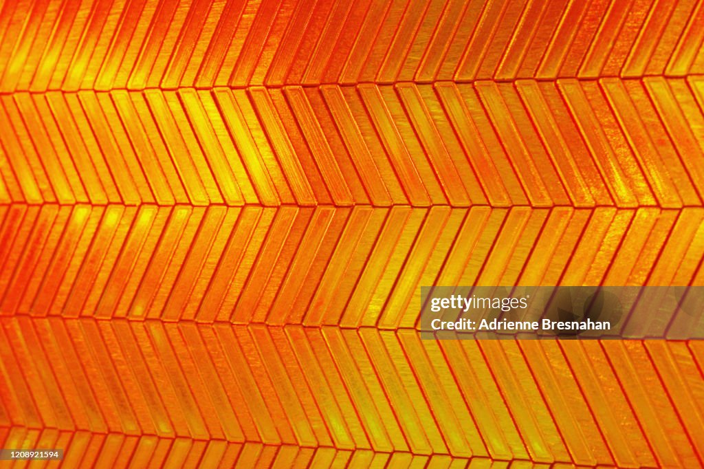 Golden Metallic Chevron Pattern