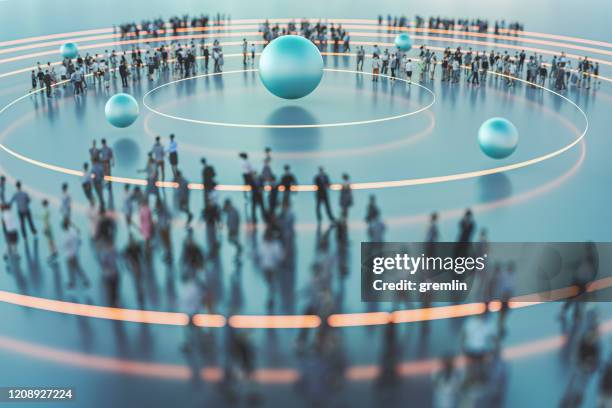 crowds of people conceptual image - emitir imagens e fotografias de stock