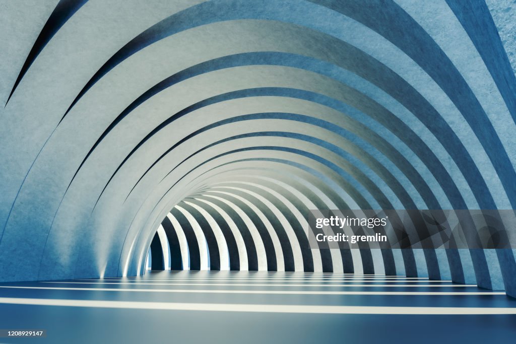 Empty urban passage