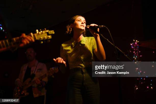 Musical artist Jillian Jacqueline performs at Springwater on February 26, 2020 in Nashville, Tennessee.
