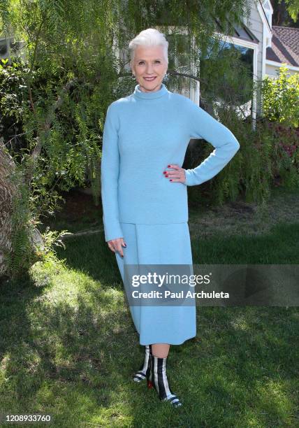 Model Maye Musk visits Hallmark Channel's "Home & Family" at Universal Studios Hollywood on February 26, 2020 in Universal City, California.