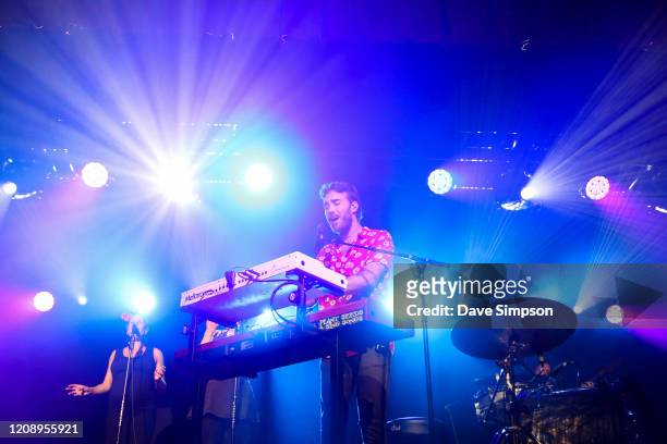 Matt Corby performs on stage at the Logan Campbell Centre on February 27, 2020 in Auckland, New Zealand.