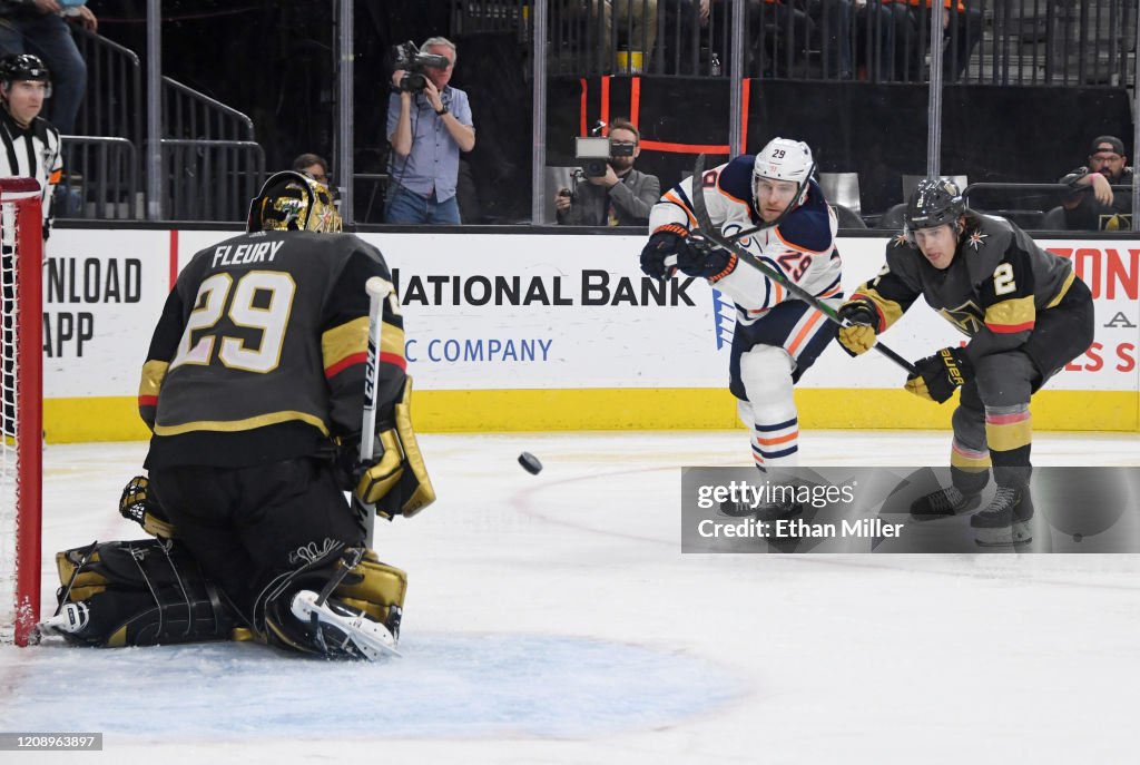 Edmonton Oilers v Vegas Golden Knights