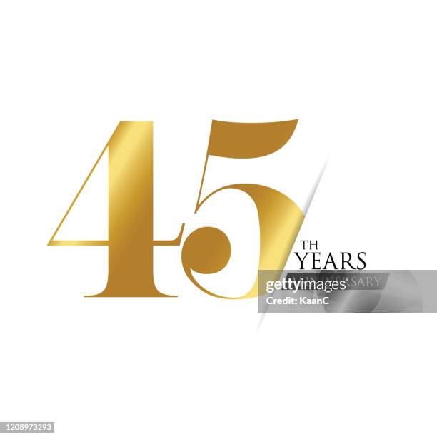 anniversary logo template isolated, anniversary icon label, anniversary symbol stock illustration - 40th anniversary stock illustrations