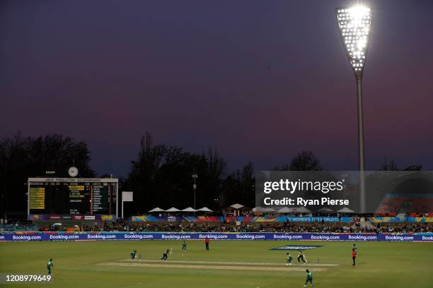 General view during the ICC Women's T20 Cricket World Cup match between Australia and Bangaldesh at Manuka Oval on February 27, 2020 in Canberra,...