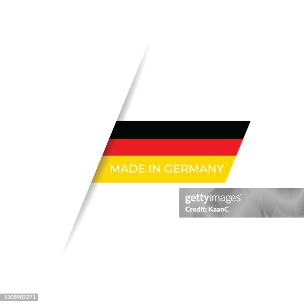 made in the germany label, product emblem stock illustration - german flag wallpaper stock illustrations
