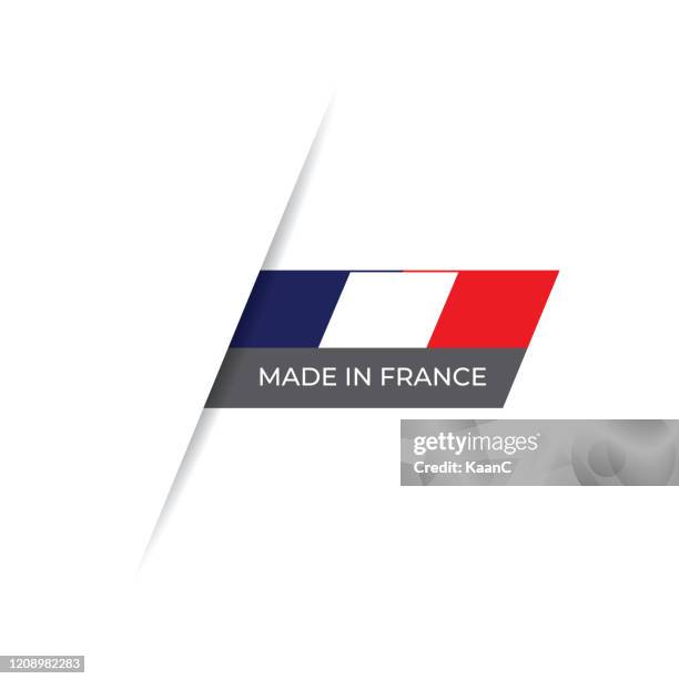 made in the france label, product emblem stock illustration - vintage banner icon set stock illustrations
