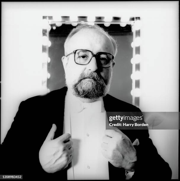 Composer and conductor Krzysztof Penderecki is photographed for the Wire magazine on March 16, 1990 in London, England.