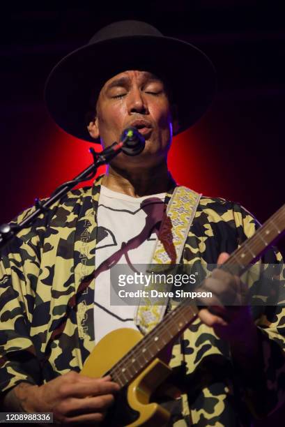 Ben Harper performs on stage at the Logan Campbell Centre on February 27, 2020 in Auckland, New Zealand.